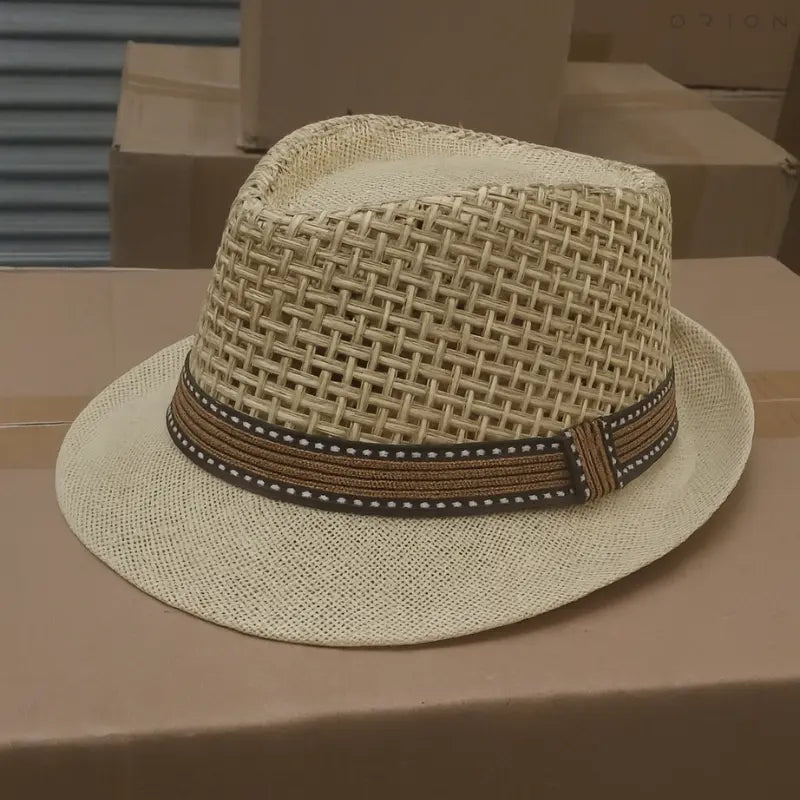Chapéu Masculino Fedora Straw