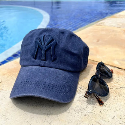 Boné Masculino Aba Curva NY Washed