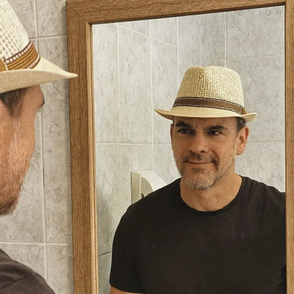 Chapéu Masculino Fedora Straw